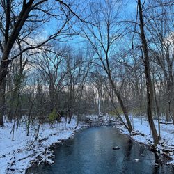 Dinosaur Hill Nature Preserve - Paint Creek flowing through Dinosaur Hill in winter