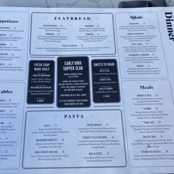 The Warbler - Menu - Pasta Shops Near Me - Chicago, Illinois