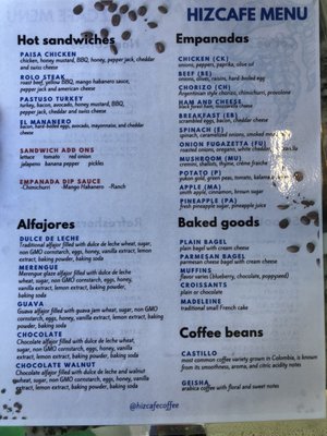 Menu photo 2 Hizcafe Hercules, CA Menu photo 2 Hizcafe Hercules, CA