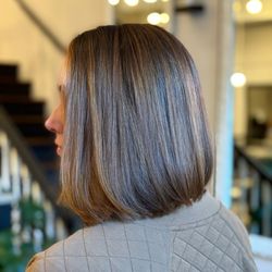 Artistry in Hanover - Brunette bob with subtle highlights