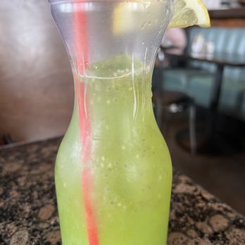 Sage Social Eatery - Cucumber Lemonade w/chia seeds - Latin American Near Me - Covina, California Sage Social Eatery - Cucumber Lemonade w/chia seeds - Latin American Near Me - Covina, California