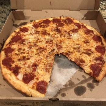 Mama Ginna's - Someone beat me to it! Lg pizza with pepperoni & onion - Pizza Near Me - Summerfield, North Carolina Mama Ginna's - Someone beat me to it! Lg pizza with pepperoni & onion - Pizza Near Me - Summerfield, North Carolina