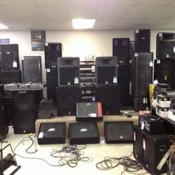 Musicians Discount Center - Miami - So many loud speakers, you can test them and crank it up.