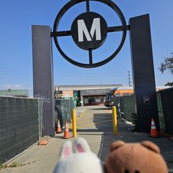 Harbor Gateway Transit Center - Walking to the Metro stop