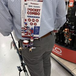 Academy Sports + Outdoors - Yes! The pocket fishing pole does fit in a pocket. Just don't sit down.
