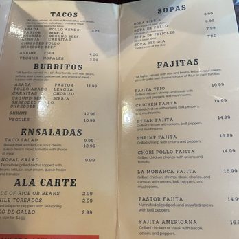 Taqueria La Monarca - Menu - Mexican Near Me - Ashland, Wisconsin Taqueria La Monarca - Menu - Mexican Near Me - Ashland, Wisconsin
