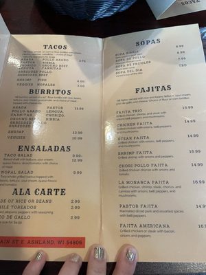 Menu photo 4 Taqueria La Monarca Ashland, WI Menu photo 4 Taqueria La Monarca Ashland, WI
