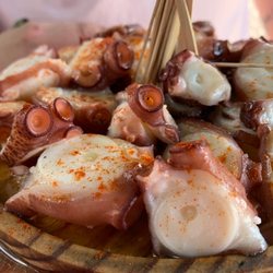 Los Pinares - Chiringuito los pinares. Pulpo a la gallega. Pulpo al estilo feria.