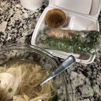 PT PHO Express  - 8F. CHICKEN PHO- GA 1A. SPRING ROLL WITH SHRIMPS-GOI CUON TOM - Vietnamese Near Me - Phoenix, Arizona