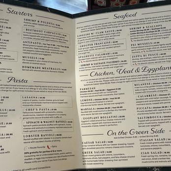 Ciao - Menu as of 8/2026 - Italian Near Me - Myrtle Beach, South Carolina Ciao - Menu as of 8/2026 - Italian Near Me - Myrtle Beach, South Carolina