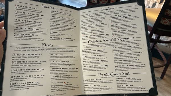 Menu photo 2 Ciao Myrtle Beach, SC Menu photo 2 Ciao Myrtle Beach, SC