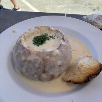 Duckie's Chowder House - Clam Chowder Bread Bowl - Seafood Near Me - Cayucos, California Duckie's Chowder House - Clam Chowder Bread Bowl - Seafood Near Me - Cayucos, California