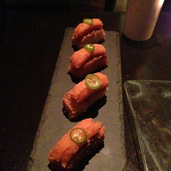 Makoto - Spicy tuna on crispy rice. - Japanese Near Me - Miami Beach, Florida Makoto - Spicy tuna on crispy rice. - Japanese Near Me - Miami Beach, Florida
