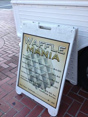 Menu photo 1 Waffle Mania Truck San Francisco, CA Menu photo 1 Waffle Mania Truck San Francisco, CA