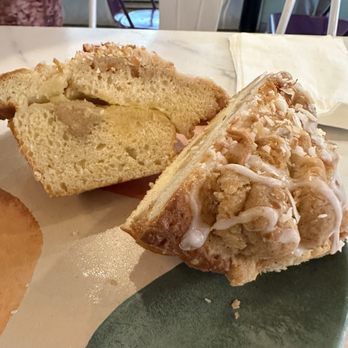 Hometown Bakeshop - Coconut Muffin sliced in half - Bakeries Near Me - Centerport, New York Hometown Bakeshop - Coconut Muffin sliced in half - Bakeries Near Me - Centerport, New York
