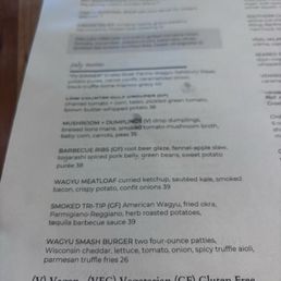 July menu July menu