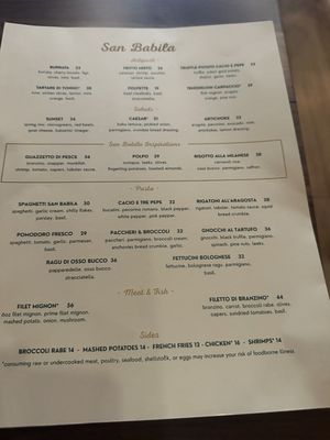 Menu photo 3 San Babila New York, NY Menu photo 3 San Babila New York, NY