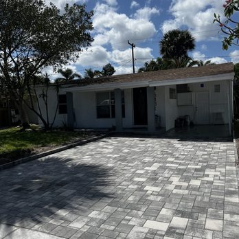National Brick Pavers - Driveway project completion. - Masonry/Concrete Near Me - Pompano Beach, Florida National Brick Pavers - Driveway project completion. - Masonry/Concrete Near Me - Pompano Beach, Florida