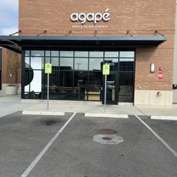 Exterior outside entrance of Agapé Mediterranean - Restaurant front - Westerville, Ohio Exterior outside entrance of Agapé Mediterranean - Restaurant front - Westerville, Ohio