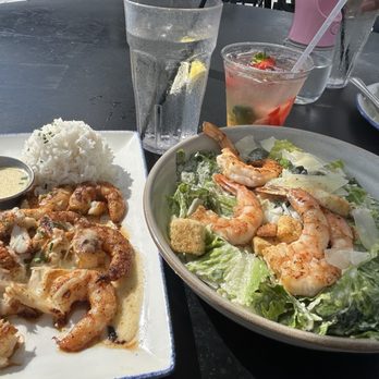 Landry's Seafood House - Bar Trash and Caesar salad with shrimp - Seafood Near Me - Kemah, Texas Landry's Seafood House - Bar Trash and Caesar salad with shrimp - Seafood Near Me - Kemah, Texas