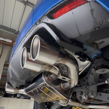 Garage One Subaru Workshop - Invidia cat back install on 2014 Subaru Impreza - Auto Repair Near Me - Campbell, California Garage One Subaru Workshop - Invidia cat back install on 2014 Subaru Impreza - Auto Repair Near Me - Campbell, California