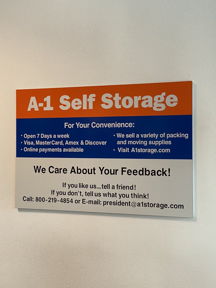 A 1 Self Storage Vineland North Hollywood Dandk Organizer