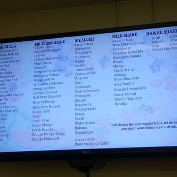 Bobaloca - Menu Part 1 - Bubble Tea Near Me - Concord, California