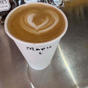Red Whale Coffee - Maple latte - Coffee & Tea Near Me - San Rafael, California