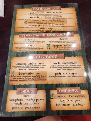 Menu photo 2 Paddy Murphy’s Irish Pub Marco Island, FL Menu photo 2 Paddy Murphy’s Irish Pub Marco Island, FL