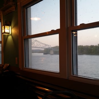 Shep's Riverside Bar and Grill - a view of a bridge - Burgers Near Me - Lansing, Iowa