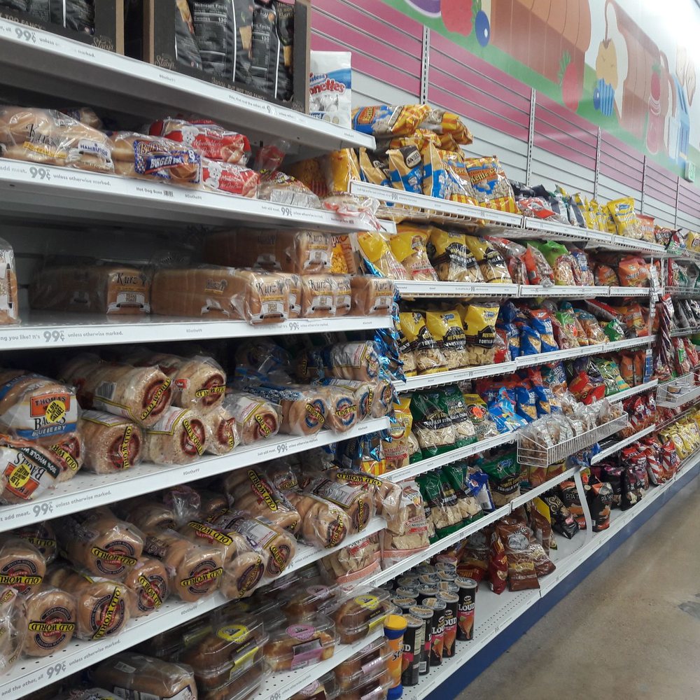 99 Cents Only Stores - Bread section - Discount Store Near Me - Arlington, Texas
