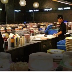Hero Sushi Canberra Centre Train - What are you looking at? I'm busy - go away!!!