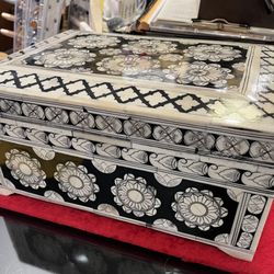 Scribe Fine Papers - Inlaid Bone Storage Box, just perfect to keep all of your stationery handy. Attributed to India.