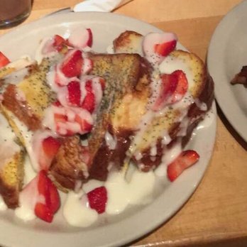 Crow's Nest - Poppy seed toast with strawberries and icing Follow ig @allysnacks - Breakfast & Brunch Near Me - Kalamazoo, Michigan Crow's Nest - Poppy seed toast with strawberries and icing Follow ig @allysnacks - Breakfast & Brunch Near Me - Kalamazoo, Michigan