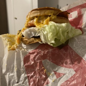 Jack in the Box - Cold and Sloppy stacked grilled cheese burger. - Fast Food Near Me - The Dalles, Oregon Jack in the Box - Cold and Sloppy stacked grilled cheese burger. - Fast Food Near Me - The Dalles, Oregon