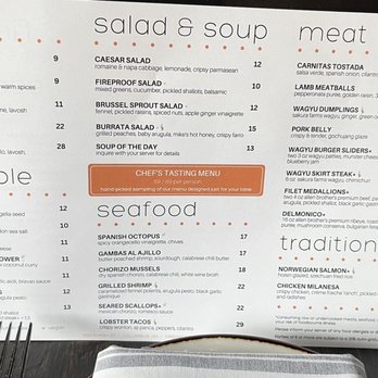 Fireproof Restaurant - Menu - Tapas/Small Plates Near Me - Columbus, Ohio