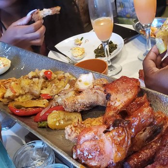 Garden Parc - Deviled Eggs, fried fish, potatoes, grilled vegetables, fried chicken wings, braised chicken legs, sausage links and bacon - Venues & Event Spaces Near Me - Atlanta, Georgia