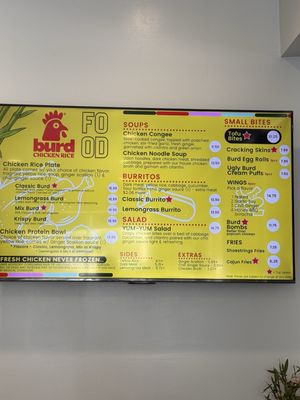 Menu photo 1 Burd Chicken Rice Long Beach, CA Menu photo 1 Burd Chicken Rice Long Beach, CA