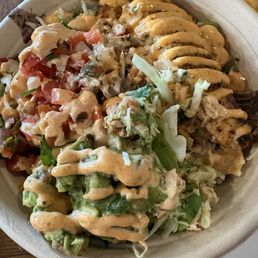 The fish of the day (Mahi Mahi) burrito bowl. SO GOOD! The fish of the day (Mahi Mahi) burrito bowl. SO GOOD!