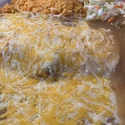 Bean and cheese smothered burrito Bean and cheese smothered burrito