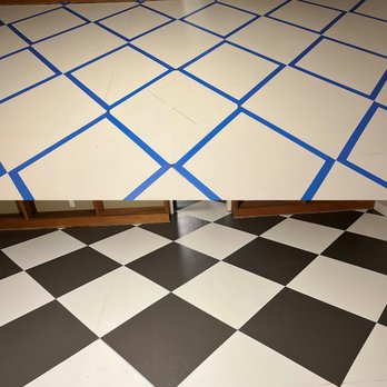 Middle Tennessee Handyman - Floor Painted Before and After - Handyman Near Me Middle Tennessee Handyman - Floor Painted Before and After - Handyman Near Me