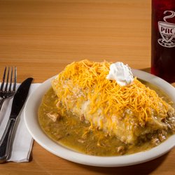 Penny Ann's Cafe - Pork Chili Verde Smothered Burrito
