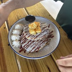 Rococoa Brunch Bistro - Guava cheese pancakes