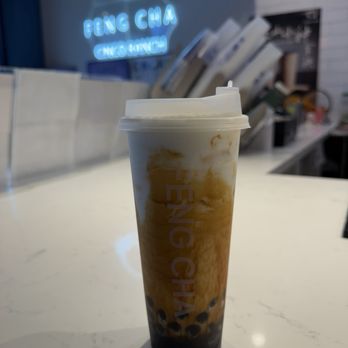Feng Cha - Cinco Ranch - Creme Brulee Dirty Boba - Bubble Tea Near Me - Katy, Texas