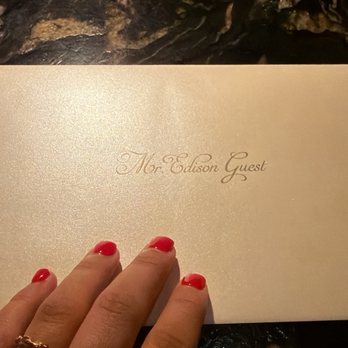 Mr Edison - Menu is inside this envelope. - Wine Bars Near Me - Philadelphia, Pennsylvania Mr Edison - Menu is inside this envelope. - Wine Bars Near Me - Philadelphia, Pennsylvania