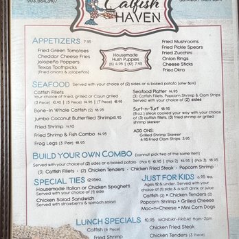 Catfish Haven - Menu - Southern Near Me - Whitesboro, Texas