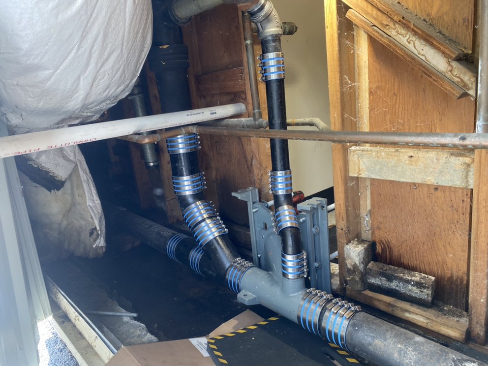 Slide of B Hadley plumbing and heating