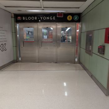 Bloor-Yonge Subway Station - Entering from Bloor Street East - Public Transportation Near Me - Toronto, Ontario