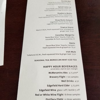 McMenamins Sherwood Pub - Specials as of 8/24/18 - American Near Me - Hillsboro, Oregon