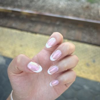 The Beauty Room - Gel French manicure with chrome preferably - Hair Salons Near Me - Cleveland, Ohio The Beauty Room - Gel French manicure with chrome preferably - Hair Salons Near Me - Cleveland, Ohio
